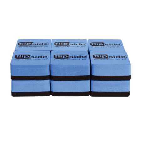 Flipside Magnetic Whiteboard Flipside Logo Student Erasers, PK12 35030